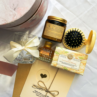 Eco-friendly Material Customized Pink Gift Set for Banquet Gifts and Wedding Gifts