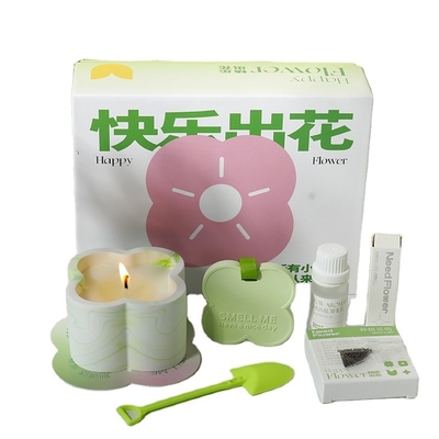 Happy Flower Art Aromatherapy Gift Box with Silk Screen Printing Teacher's Day Gift