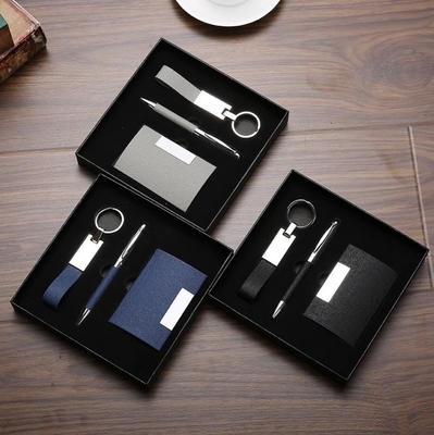 Custom Logo Practical Business Card Holder Keychain Pen for Customers and Office Gifts