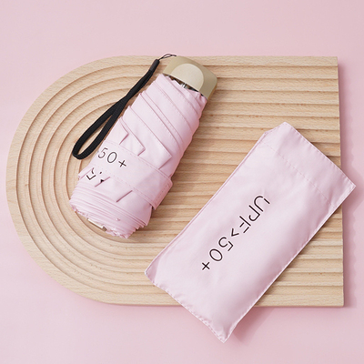 Employee Activity Gift Small and Portable Pocket Umbrella with 50% Sun Protection