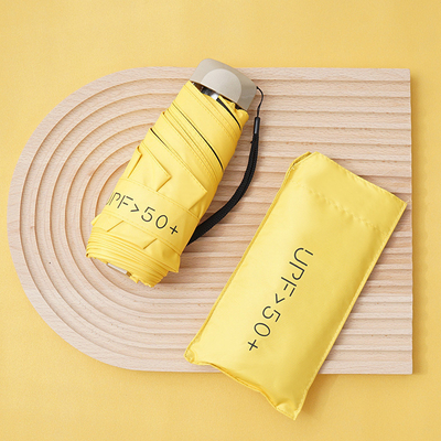 Employee Activity Gift Small and Portable Pocket Umbrella with 50% Sun Protection
