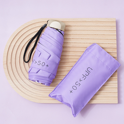 Employee Activity Gift Small and Portable Pocket Umbrella with 50% Sun Protection