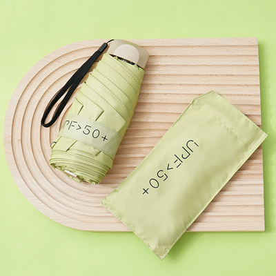 Employee Activity Gift Small and Portable Pocket Umbrella with 50% Sun Protection