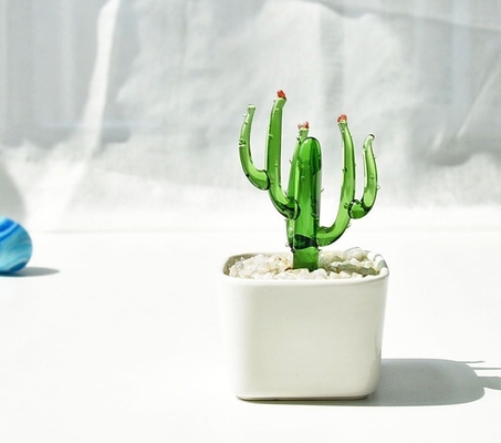 Promotion Decorate Gifts Glass Ornaments for Succulent Cacti and Potted Plants