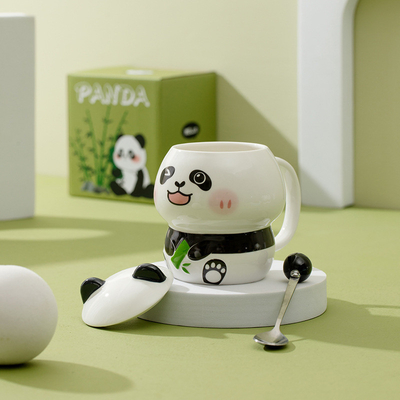 Usage Scenarios Business Giveaways Cute Cartoon Panda Ceramic Cup for Mug Companies