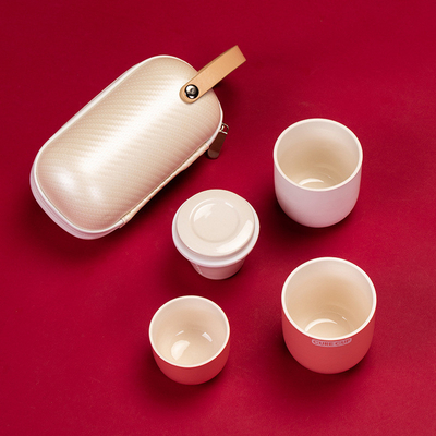 Creative Capsule Quick Cup Travel Kung Fu Tea Set for Graphics 1 color Color Printing