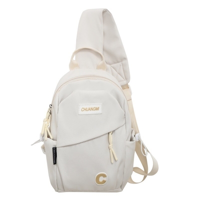 2 Color Printing Fashion Chest Bag Lightweight Sports Shoulder Bag for Employee Gift