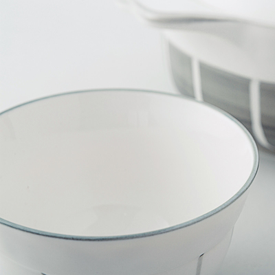 PHMI Perfect 4.5-inch Ceramic Soup Bowl Set 1 Color Printing for Graphics Annual Gift