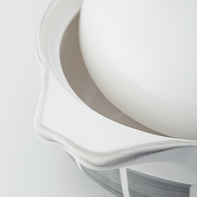 PHMI Perfect 4.5-inch Ceramic Soup Bowl Set 1 Color Printing for Graphics Annual Gift