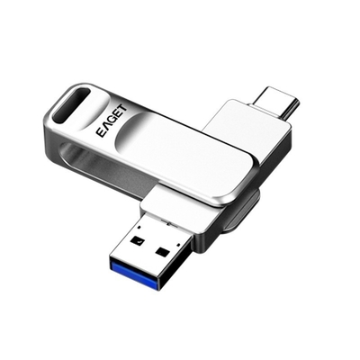 Type-C USB3.0 Dual Interface USB Drive Rotating Design for Multi-purpose Car Mounting