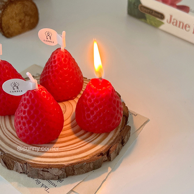 Add a Pop of Color to Your Desk with this Customizable Strawberry Aromatherapy Candle