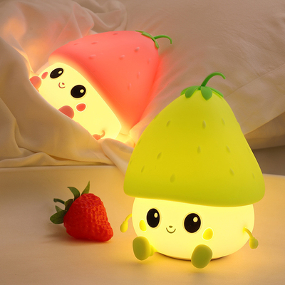 Logo Customer's Logo Berry Worry Fun Light Intelligent Voice Night Up Silicone Light