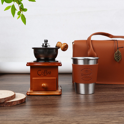 Experience Luxury with Business Leather Hand Souvenirs Coffee Cups and Aromatherapy