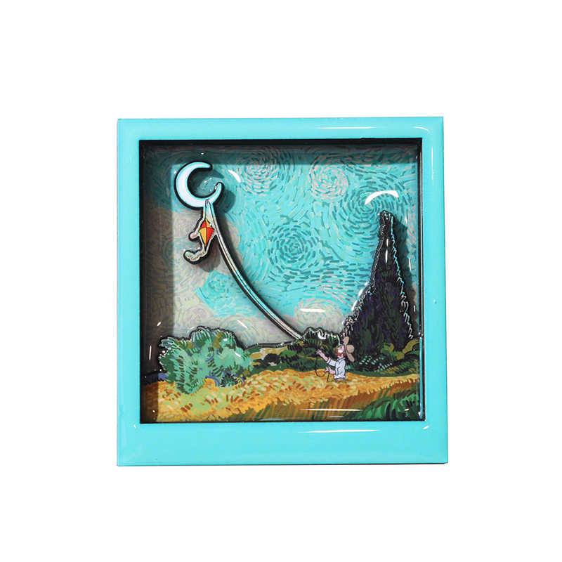 Targeting Agriculture Market Cute Van Gogh Painting Refrigerator Sticker with Magnet
