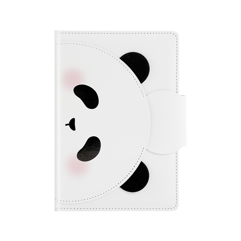Lovely Panda Cartoon Hand Ledger Learning Check in Notebook Perfect for Year Occasion