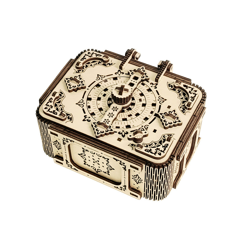 Hotel and Resort 3D Jigsaw Puzzle Wooden Bead Treasure Box Ornaments Handmade DIY Gifts