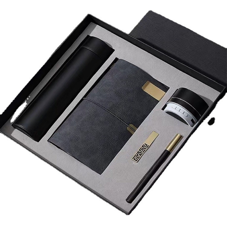 Hotel and Resort Necessities Temperature Display Thermos Mug Notepad Bluetooth Speaker Wooden Pen