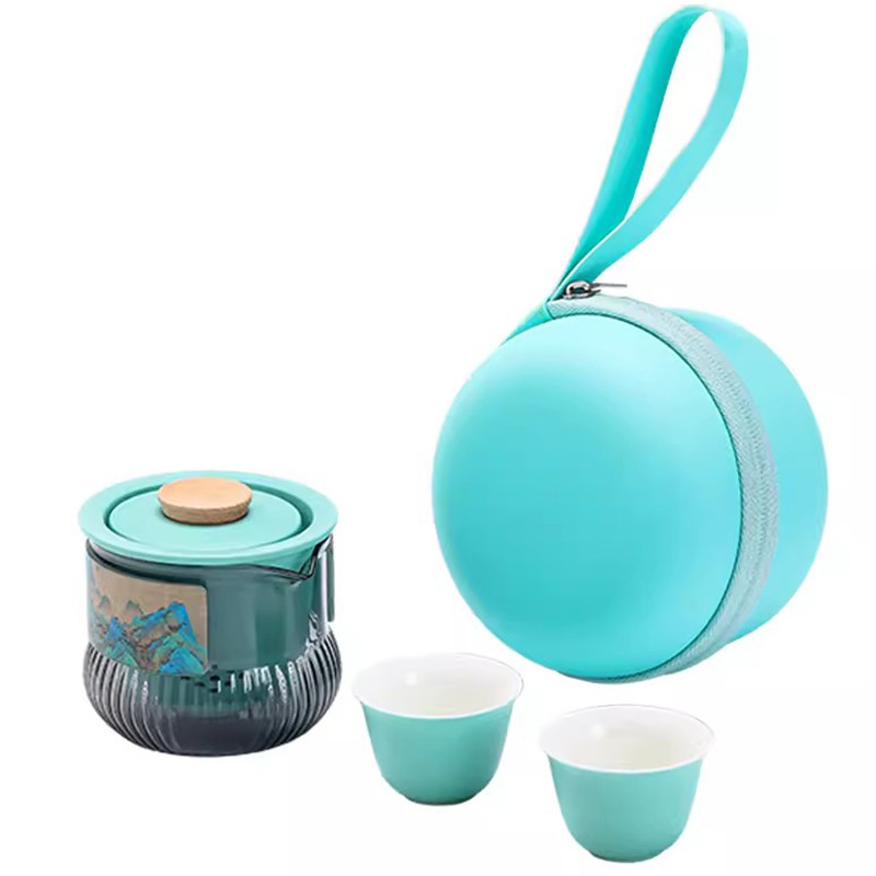 Portable Qianshan Kuaike Cup Set Travel Agency Souvenir for National Style Tea Set