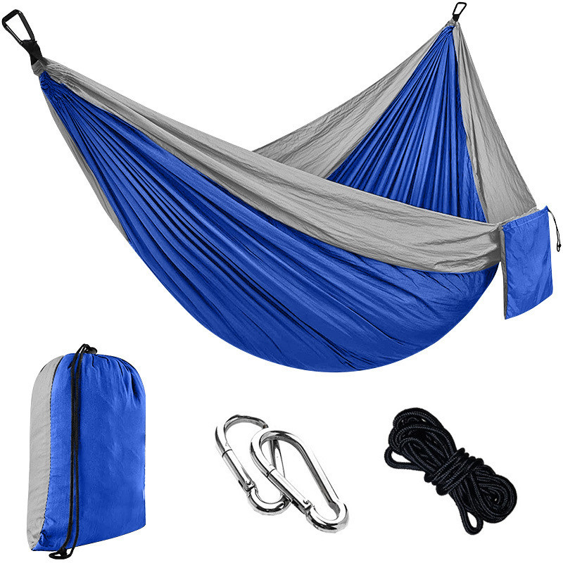 Multi-Color Swing Camping Chair Outdoor Leisure Parachute Cloth Hammock Nylon Material