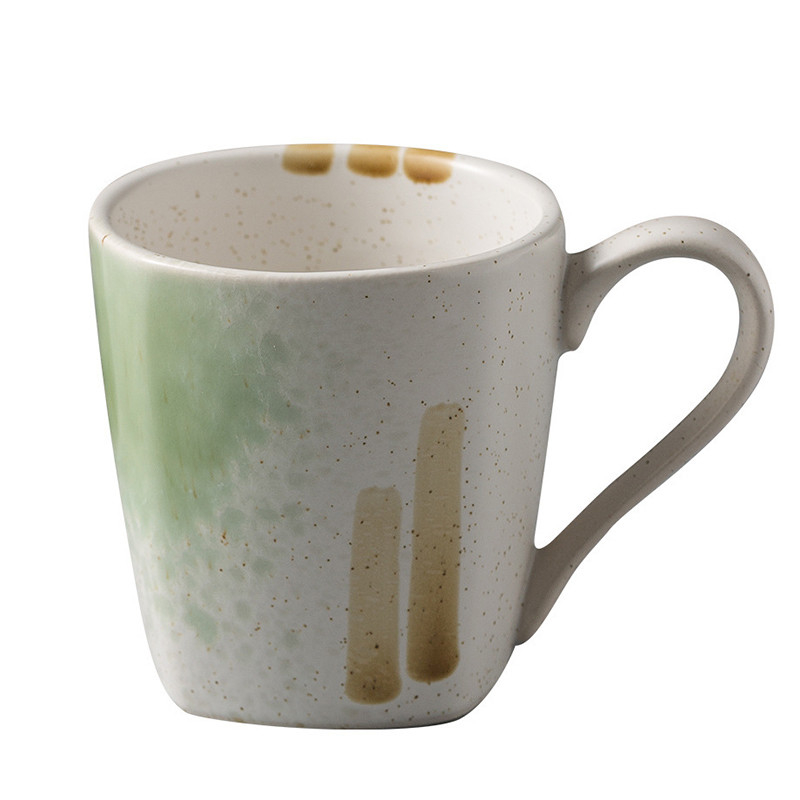 Father's Day Retro Kiln Transformation Hand-painted Ceramic Coffee Cup for Office Gift