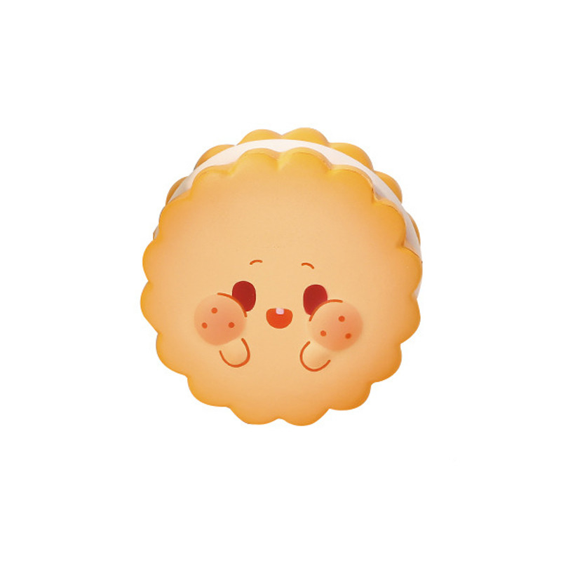 Creative Stress Relief Soft Cookie Man Toy Slow Rebound Cream Nugget Cake for Employees