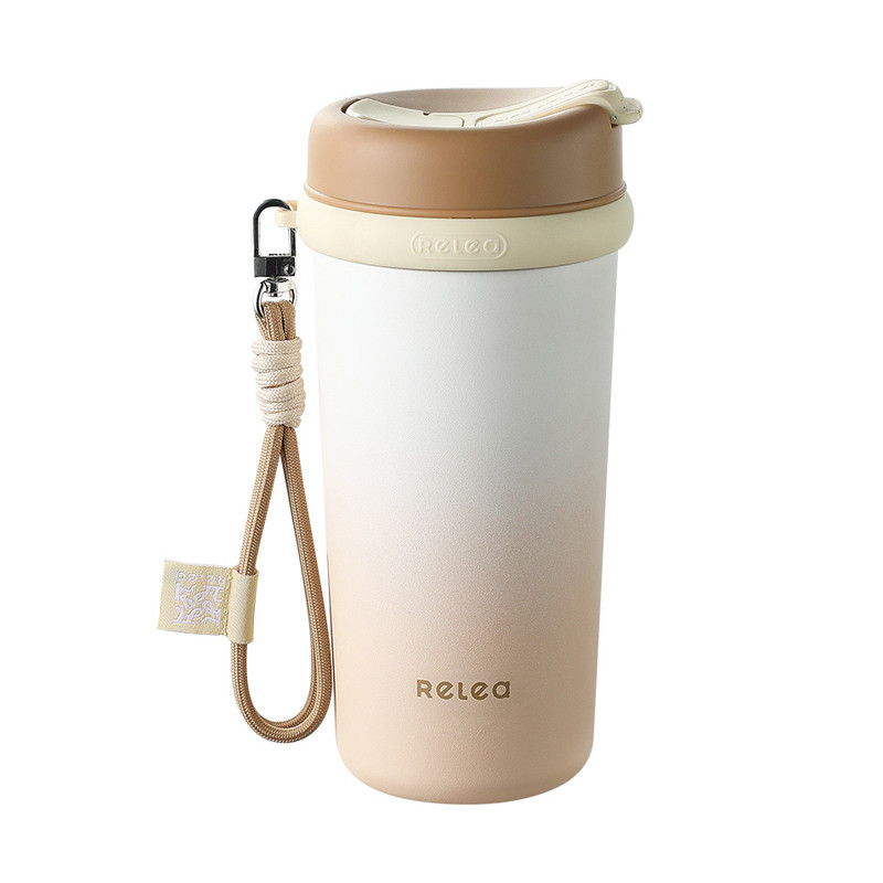 1 Color Graphics Printing Straw Insulated Cup High Aesthetic Value Portable Coffee Cup