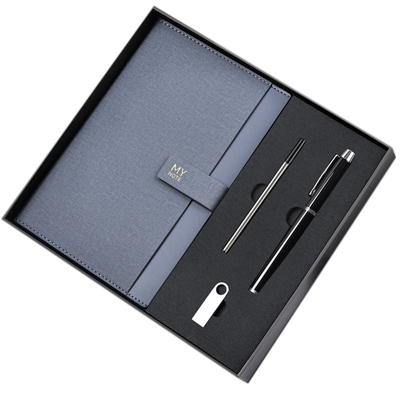 Office Products Business Notebook Gift Box Set with Logo Customer's Logo Four piece Set