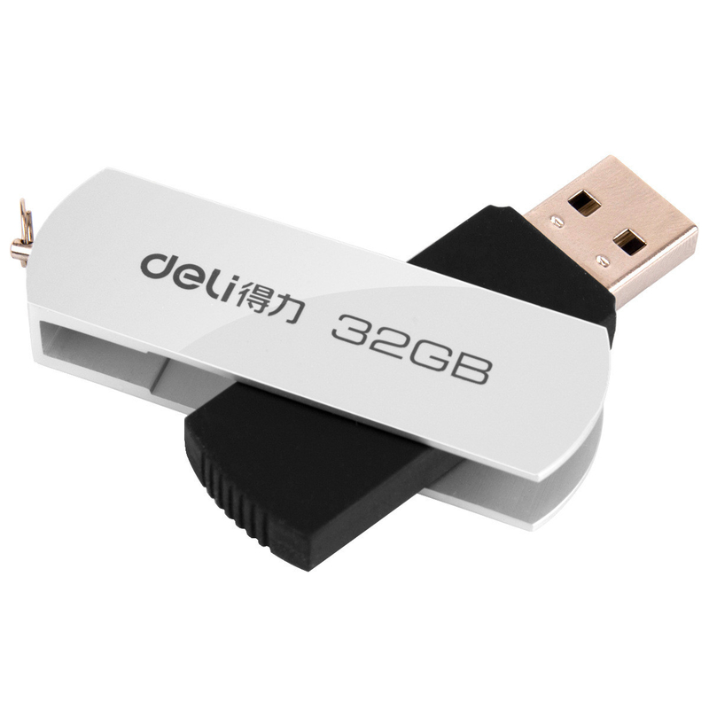 1 Color Graphics Printing Mini USB Flash Drive with Rotating Key Buckle Ring Design