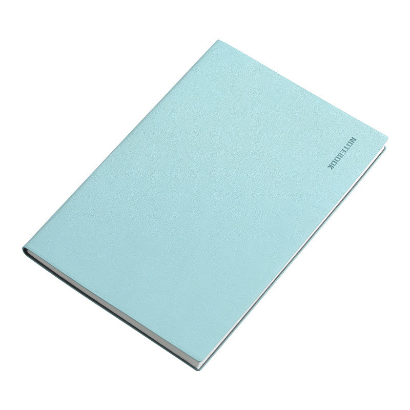 Small Fresh PU Soft Leather Paperback Notebook in Simple Solid Color for Office Gift