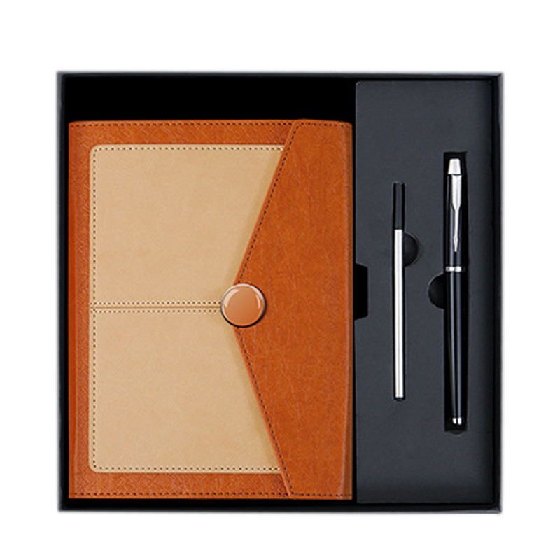 Customer's Logo Business A5 Notebook Gift Box Three-Piece Set for Hotel and Resort