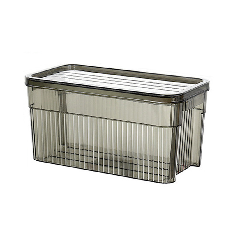 Stackable Storage for Vegetables and Fruits in Light Luxury Transparent Refrigerator