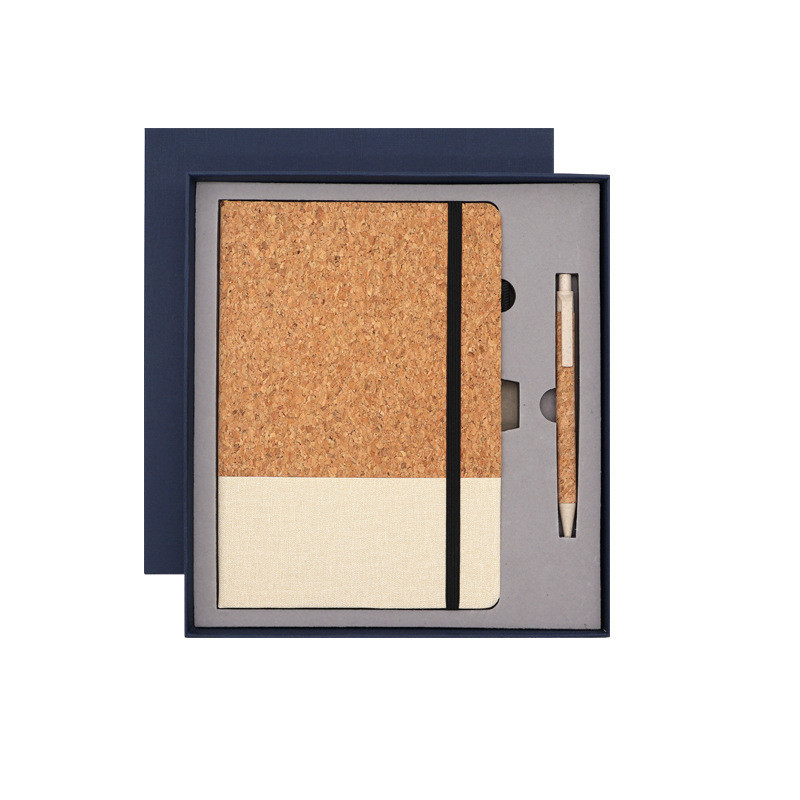 Office Cork Creative PU Splicing Notebook Business Set Thanksgiving Occasion Must-Have