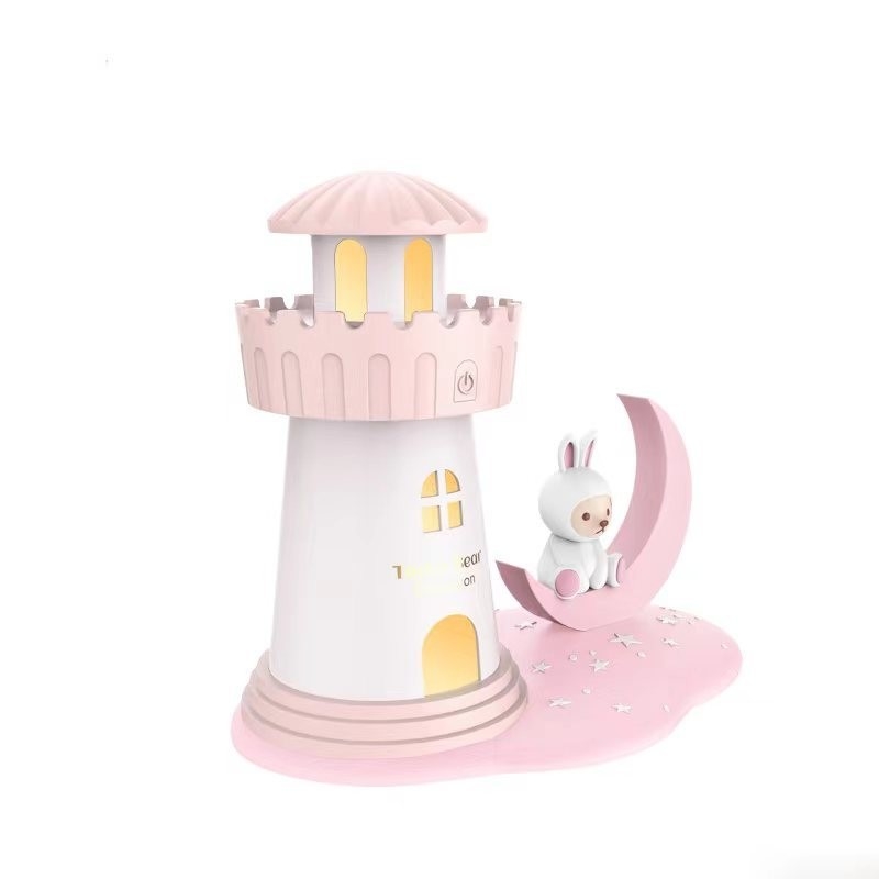 Office Products Teddy Moonshine Castle Desktop Humidifier with Silk Screen Printing