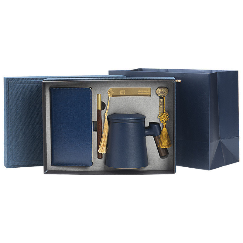 Corporate Annual Meeting Gifts Custom Brass Bookmark Gift Box Set for End Notebooks