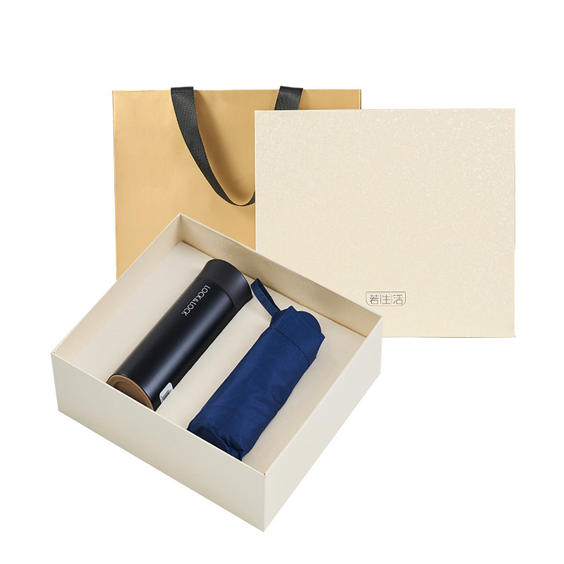 Gifts Lock Enjoy Set D Lock Thermos Cup UV Portable Umbrella with Customised Color