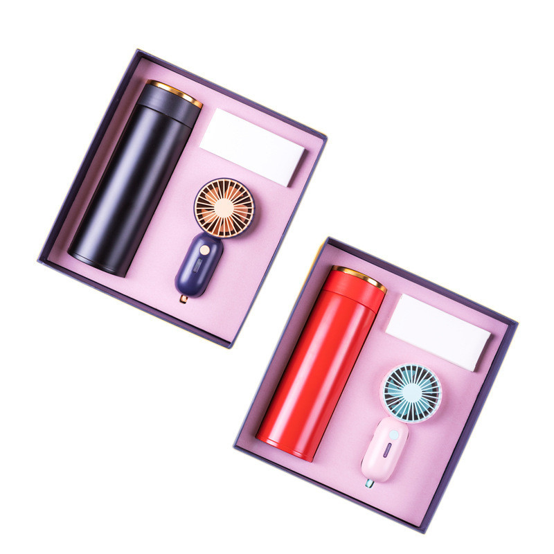 304 Insulated Cup Small Fan Perfect Summer Business Gift Box Set for Sports and Games