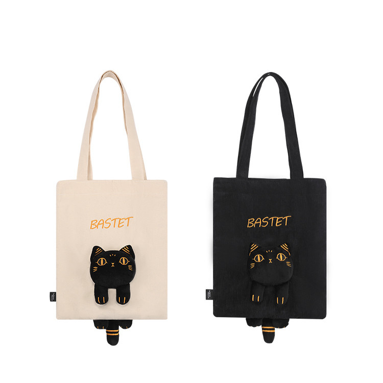 Customer's Logo Gaia Anderson Cat Canvas Bag Plush Shoulder Bag Diagonal Straddle Bag