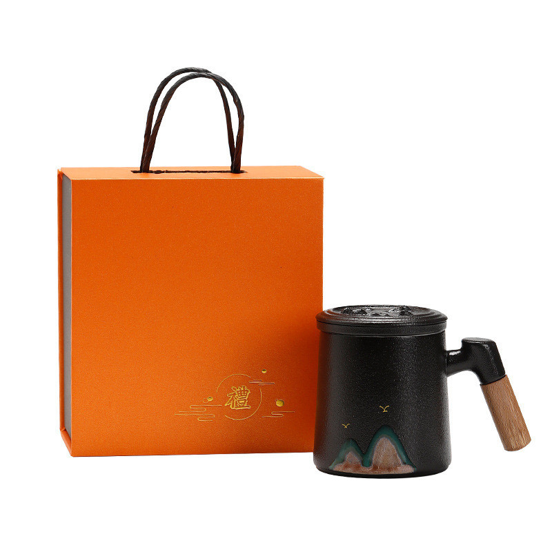 Creative Qianli Jiangshan Office Cup Set Perfect Novelty Gifts for Hotel and Resort