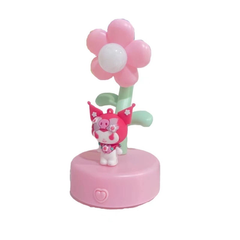 Silk Screen Printed Sunflower Cartoon Doll Resin Table Lantern for &quot;Thank You&quot; Gifts