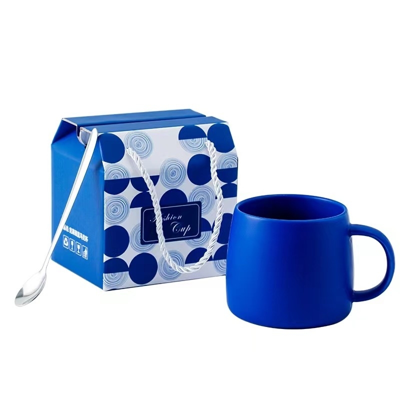 Customized Logo Accepted Geful Home Klein Blue Mug Color Boxrac for Year Occasion