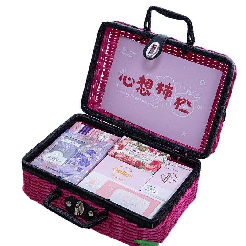 1 Color Graphics Printing and Office Products Meihei Spliced Vine Basket Gift Package