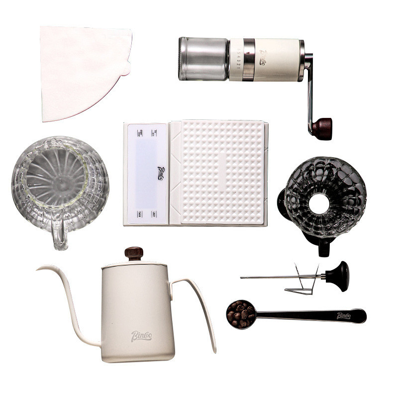 Nine Piece Outdoor Hand Brewed Coffee Set Customized Size and Color for Company Gifts