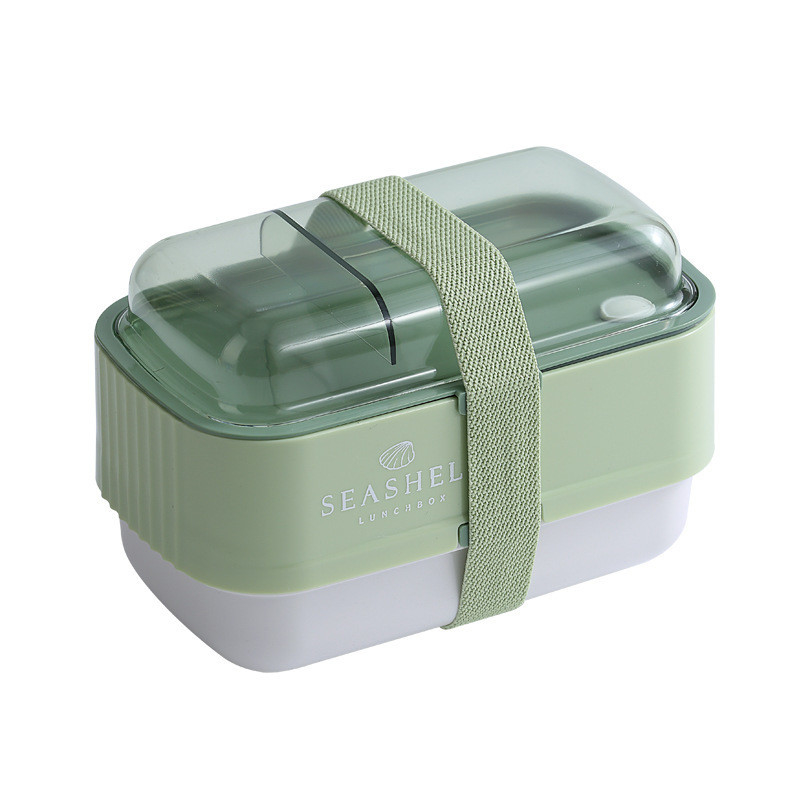 Job Fair Small Gift Office Products 2 Color Graphics Printing Double-Layer Lunch Box