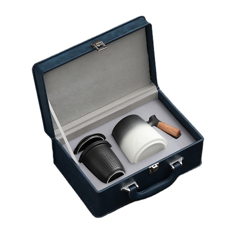 High Beauty Ceramic Cup Gift Box Set for Office and Enterprise Annual Conference Gifts