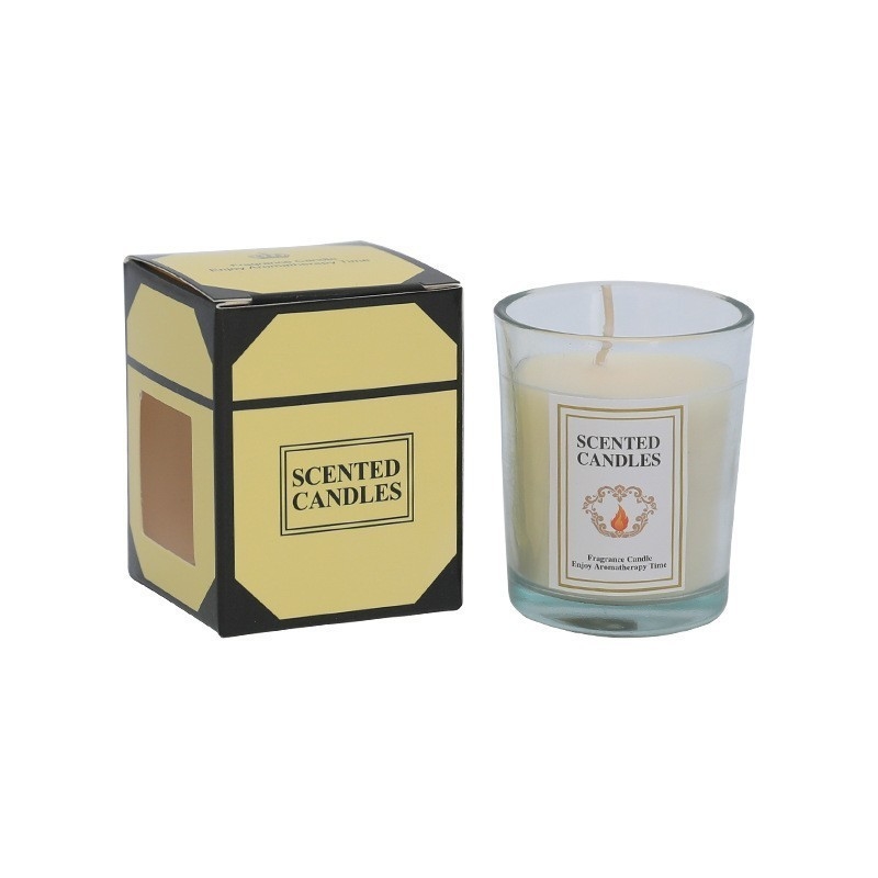 Alumni Relations Glass Cup Aromatherapy Candle Colored Long Lasting Incense Candle Floor Promotion Gift