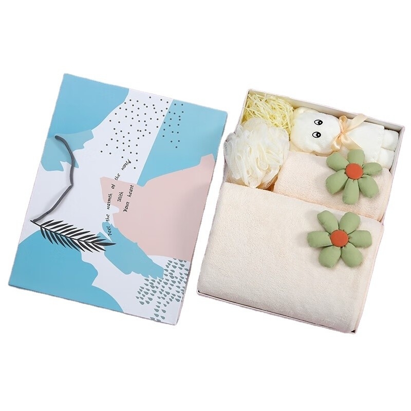Customizable Logo Small Fresh Towel Gift Box Set for the March 8th Goddess Festival