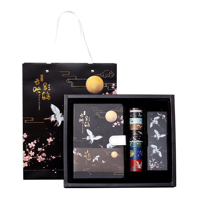 Hand Book Gift Box Sticker and Paper Tape Bookmark Magnetic Button A Creative Ancient Style Combination for Agriculture Office