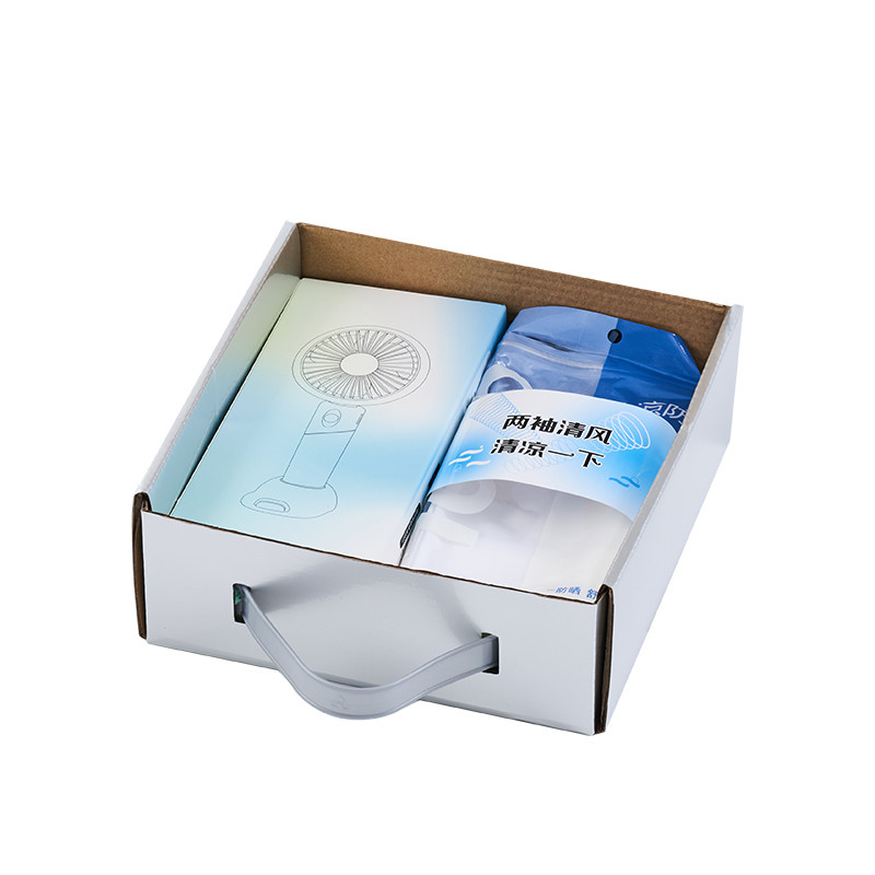 Silk Screen Printed Portable Fan Cool Sleeve Perfect Presentation Gift Set for Summer