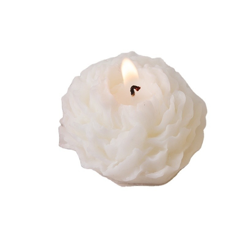 Peony Flower Aromatherapy Candle for Other Activities Customer's Logo Decoration Gift