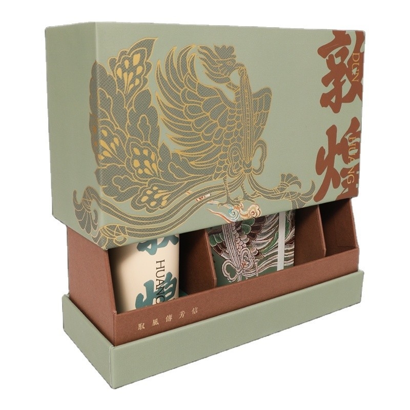 Year Gift Original Design Dunhuang Style Hand Gift and Insulated Cup with Customer's Logo